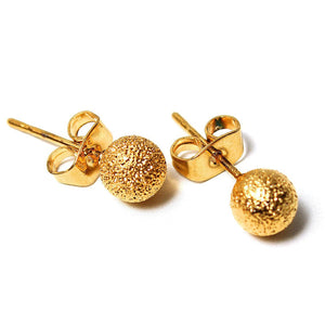 Fashion Ball Earrings Sweet Gold Elegant Jewelry Earrings Ball Stud Women