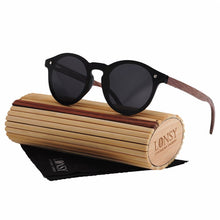 Load image into Gallery viewer, Bamboo Polarized Sunglasses Women Brand Designer UV400 Mirror Lenses Wood Sun glasses For Men Oculos de sol masculino