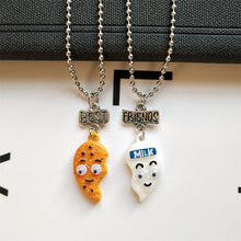 Carica l&#39;immagine nel visualizzatore di Gallery, Fashion Best Friends Honey Love Couple Pendant Necklace 2 Pcs/ Set Rainbow Broken Heart BFF Good Friends Friendship Jewelry Gift