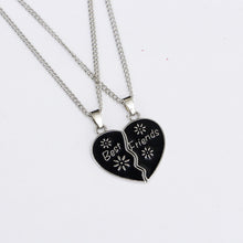 Carica l&#39;immagine nel visualizzatore di Gallery, Fashion Best Friends Honey Love Couple Pendant Necklace 2 Pcs/ Set Rainbow Broken Heart BFF Good Friends Friendship Jewelry Gift