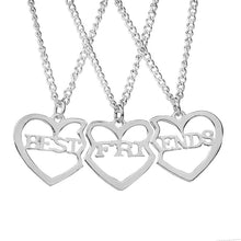 Carica l&#39;immagine nel visualizzatore di Gallery, Fashion Best Friends Honey Love Couple Pendant Necklace 2 Pcs/ Set Rainbow Broken Heart BFF Good Friends Friendship Jewelry Gift