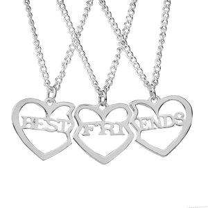 Fashion Best Friends Honey Love Couple Pendant Necklace 2 Pcs/ Set Rainbow Broken Heart BFF Good Friends Friendship Jewelry Gift
