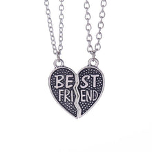 Carica l&#39;immagine nel visualizzatore di Gallery, Fashion Best Friends Honey Love Couple Pendant Necklace 2 Pcs/ Set Rainbow Broken Heart BFF Good Friends Friendship Jewelry Gift