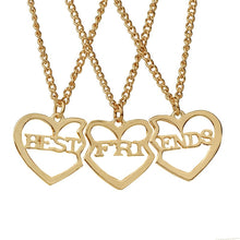 Carica l&#39;immagine nel visualizzatore di Gallery, Fashion Best Friends Honey Love Couple Pendant Necklace 2 Pcs/ Set Rainbow Broken Heart BFF Good Friends Friendship Jewelry Gift