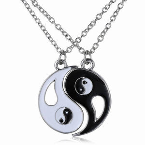 Fashion Best Friends Honey Love Couple Pendant Necklace 2 Pcs/ Set Rainbow Broken Heart BFF Good Friends Friendship Jewelry Gift