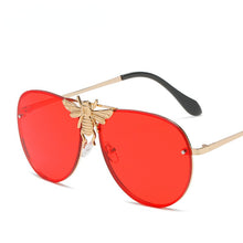 Load image into Gallery viewer, Big Bee Pilot Sunglasses Women's  Classic Retro Butterfly Sun Glasses Men Brand Designer Eyewear Vintage Shades
