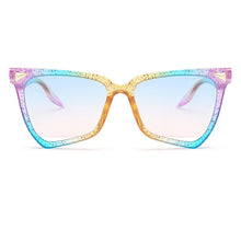 Carica l&#39;immagine nel visualizzatore di Gallery, Big Frame Cat Eye Sunglasses Women 2023 Colorful Female Transparent Retro Hollow Sun Glasses Shades UV400