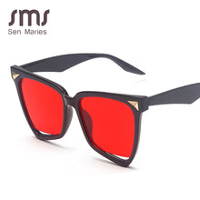 Load image into Gallery viewer, Big Frame Cat Eye Sunglasses Women Colorful Female Transparent Retro Hollow Sun Glasses Shades UV400