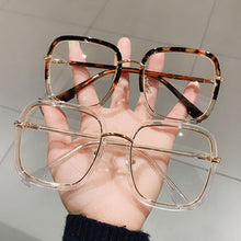 Load image into Gallery viewer, Big Frame Square Glasses Frame Classic Oversized Clear Optical Glasses Computer Eyeglasses Eyewear Unisex Vintage
