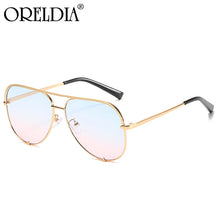 Load image into Gallery viewer, Big Frame Sunglasses Ladies Men Classic Retro Toad Frame Glasses European And American Style Gradient Sunglasses UV400