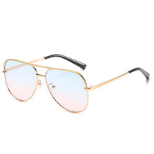 Load image into Gallery viewer, Big Frame Sunglasses Ladies Men Classic Retro Toad Frame Glasses European And American Style Gradient Sunglasses UV400