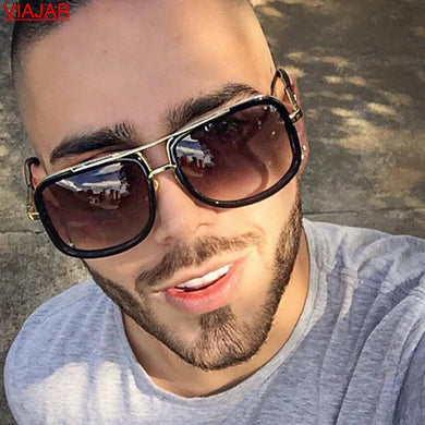 Big Frame Sunglasses Men Square Metal Sun Glasses Women 2023 Retro Sun Glasses Vintage  Gafas Oculos De Sol