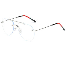 Load image into Gallery viewer, Big Glasses Frame Male Vintage Flat Mirror Anti Blue Light Computer Eyelasses Men Metal Double Nose Glasses Frames Women