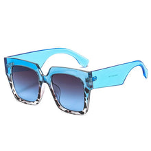 Carica l&#39;immagine nel visualizzatore di Gallery, Occhiali da sole sfumati con montatura quadrata grande Occhiali da sole casual polarizzati con design di marca UV400 anti-ultravioletti per adulti, donne, uomini 