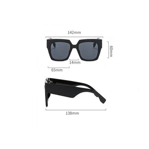 Occhiali da sole sfumati con montatura quadrata grande Occhiali da sole casual polarizzati con design di marca UV400 anti-ultravioletti per adulti, donne, uomini 