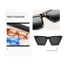 Load image into Gallery viewer, Black Cat Eye Sunglasses Women Brand Designer Sexy Stylish Sun Glasses for Women Female Coating Shades UV400