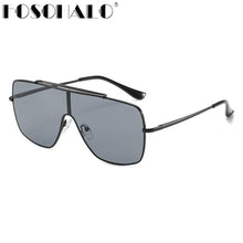 Load image into Gallery viewer, Black Oversized Square Sunglasses Women Gradient Summer Style Classic Sun Glasses Female Big Square Oculos De Sol