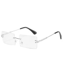 Load image into Gallery viewer, Blue Light Blocking Glasses Frameless Rimless Rectangle Glasses Gaming Computer Reading Eyewear Anti Eyestrain
