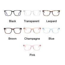 Carica l'immagine nel visualizzatore di Gallery, Blue Light Blocking Glasses Women Men Gaming Computer TR90 Black Anti Ray Eyeglasses Transparent Eyewear
