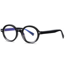 Load image into Gallery viewer, Blue Light Blocking Men's Round Glasses TR90 Radiation Protection Eyeglasses Women Transparent Retro Eyewear 2092