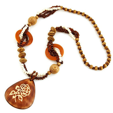 Fashion Bohemian Vintage Ethnic Wood Elephant Long Sweater Chain Necklaces & Pendants for Women Statement Necklace Jewelry 2017