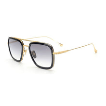 Load image into Gallery viewer, Brand Design Classic Metal Acetate Retro Double Beam Suqare Sunglasses Tony Stark Summer Edith Sun Glasses Women 006
