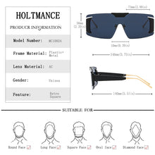 Load image into Gallery viewer, Brand Design Oversized Frame Sunglasses For Women  Metal One Piece Sun Glasses Ladies Shade Eyewear UV400 2023