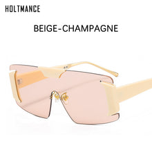 Load image into Gallery viewer, Brand Design Oversized Frame Sunglasses For Women  Metal One Piece Sun Glasses Ladies Shade Eyewear UV400 2023