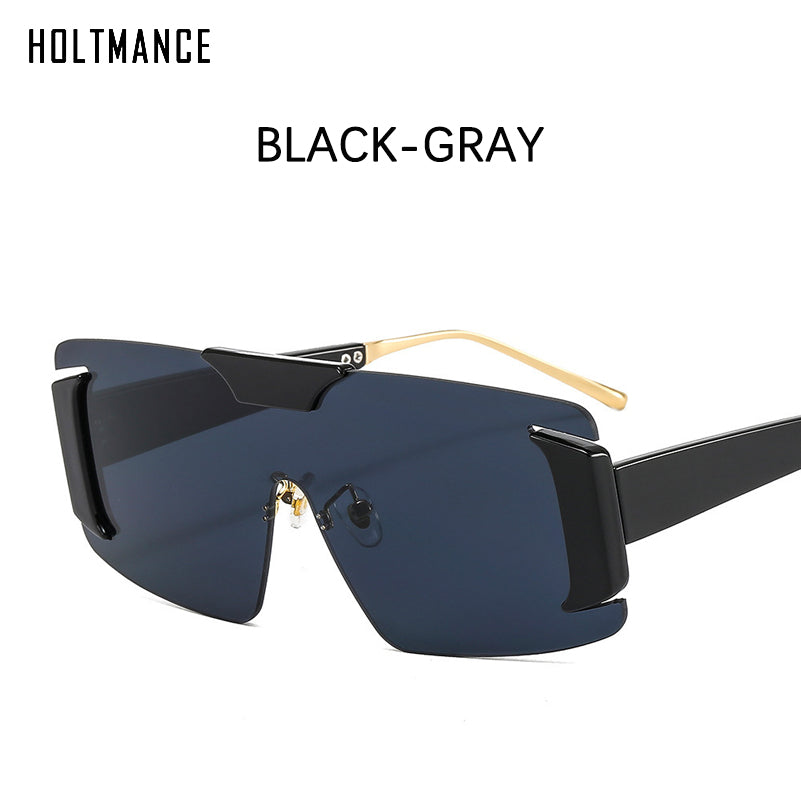 Brand Design Oversized Frame Sunglasses For Women  Metal One Piece Sun Glasses Ladies Shade Eyewear UV400 2023