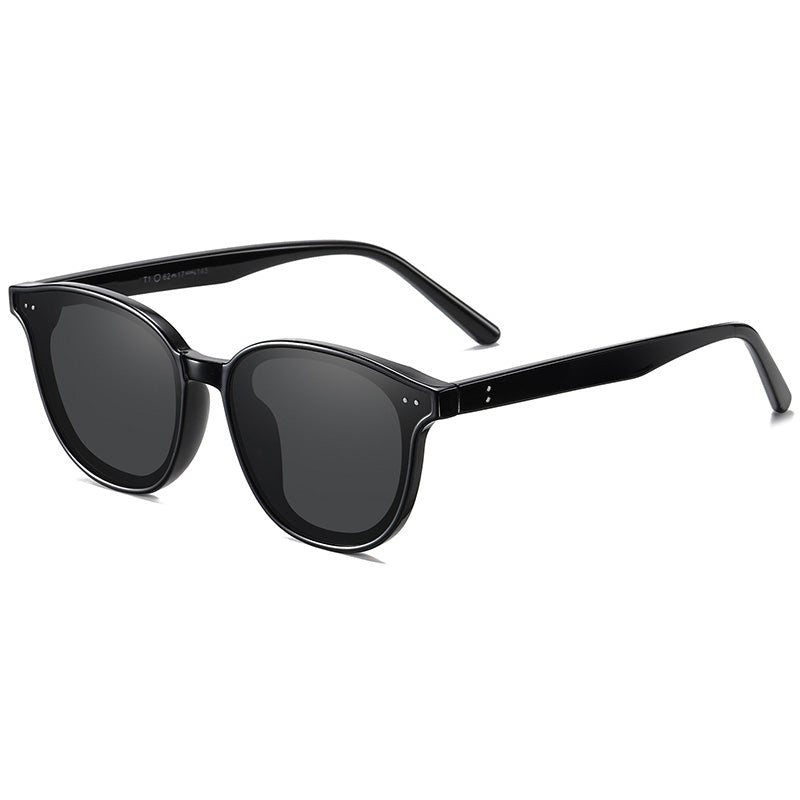 Brand Design Round Polarized Sunglasses Women Men Ladies Anti-Glare Black Lens Sun Glasses Shades for Women