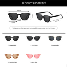 Load image into Gallery viewer, Brand Design Round Polarized Sunglasses Women Men Ladies Anti-Glare Black Lens Sun Glasses Shades for Women