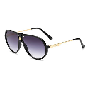 Brand Design Sunglasses Ladies Retro Sunglasses  Ocean Piece Sunglasses Uv400 Round Shade Sunglasses