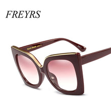 Load image into Gallery viewer, Brand Designer Cat Eye Sunglasses Women Vintage Female Gradient Butterfly Cateye Sun Glasses Oculos Feminino 5262F