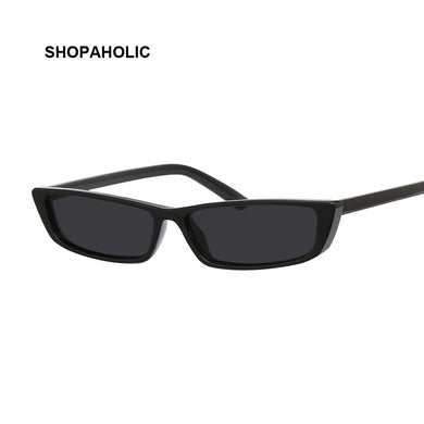 Brand Designer Retro Small Square Sunglasses Men Women Vintage Metal Frame Black Mirror Sun Glasses Female