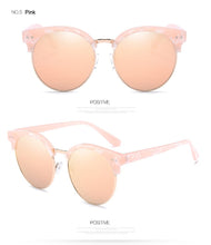 Load image into Gallery viewer, Brand Designer Stylish Men&#39;s Sun glasses Alloy Bridges Round Lens Eye Wear Sunglasses for Women gafas de sol
