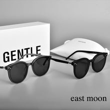 Carica l&#39;immagine nel visualizzatore di Gallery, Brand Designer Sunglasses GENTLE East Moon Round Acetate  Polarized UV400 Women Men Lens Glasses  With brand Case