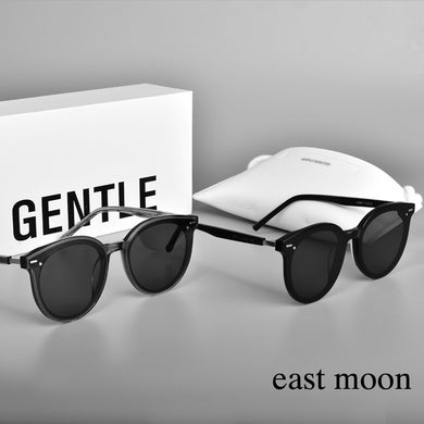 Brand Designer Sunglasses GENTLE East Moon Round Acetate  Polarized UV400 Women Men Lens Glasses  With brand Case