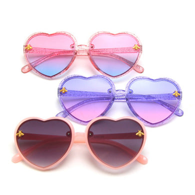 Brand Heart Kids Sunglasses Children Retro Cute Pink Cartoon Sun Glasses Frame Girls Boys Baby Sunglasses UV400 Eyewear
