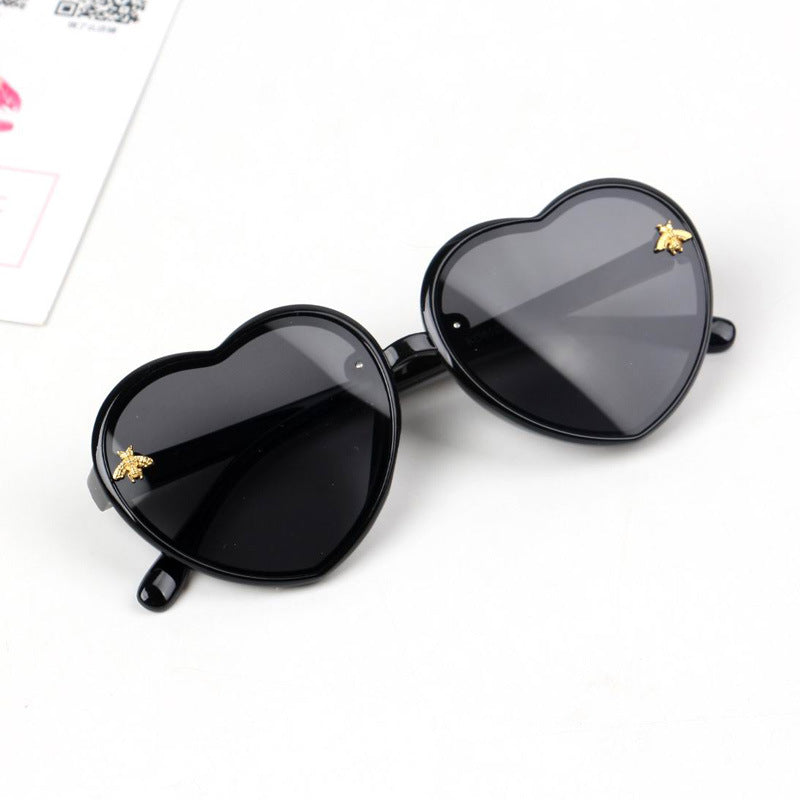 Brand Heart Kids Sunglasses Children Retro Cute Pink Cartoon Sun Glasses Frame Girls Boys Baby Sunglasses UV400 Eyewear