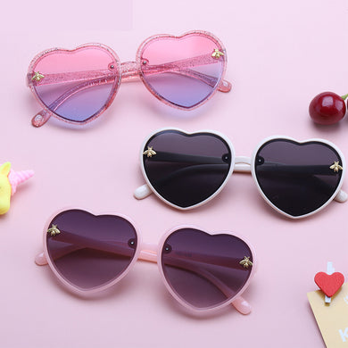 Brand Heart Kids Sunglasses Children Retro Cute Pink Cartoon Sun Glasses Frame Girls Boys Baby Sunglasses UV400 Eyewear