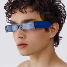 Load image into Gallery viewer, Brand Square Sunglasses Men Small Frame Personality Sun Glasses Male Rectangle Wide Temples Hip-hop Oculos De Sol