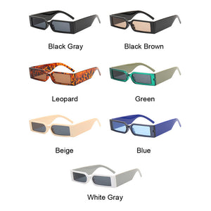 Brand Square Sunglasses Men Small Frame Personality Sun Glasses Male Rectangle Wide Temples Hip-hop Oculos De Sol