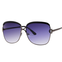 Carica l&#39;immagine nel visualizzatore di Gallery, Brown Sunglasses Women Frame Popular  Brand Designer Shades Sun Glasses Female Oculos De Sol Feminino