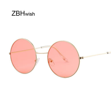 Bule Round Sunglasses Women Brand Designer  Sun Glasses For Women Cool Retro Female Sunglasses Oculos Gafas