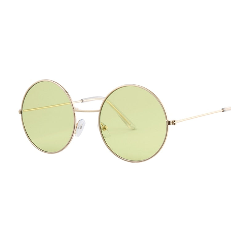 Bule Round Sunglasses Women Brand Designer  Sun Glasses For Women Cool Retro Female Sunglasses Oculos Gafas