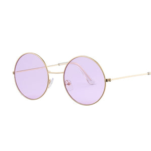 Bule Round Sunglasses Women Brand Designer  Sun Glasses For Women Cool Retro Female Sunglasses Oculos Gafas