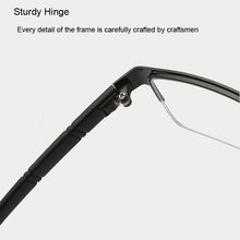 Carica l&#39;immagine nel visualizzatore di Gallery, Business Half Rim Reading Glasses For Men Women Presbyopic Eyeglasses Rectangular Frame Eyewear Diopter With +1.0~+4.0