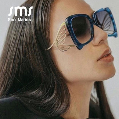 Butterfly Elegant Sunglasses Women Brand Personality Oversized Shades UV400 Glasses For Female Male ouclos de sol