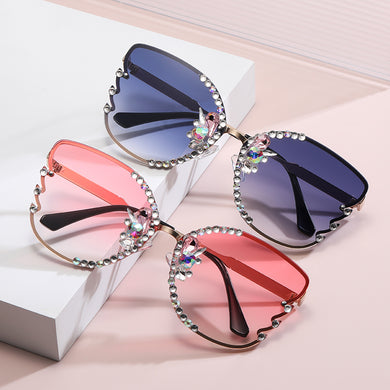 Butterfly Sunglasses Women  Brand Designer Vintage Gradient Sun Glasses Personality Eyewear Gafas De Sol Mujer