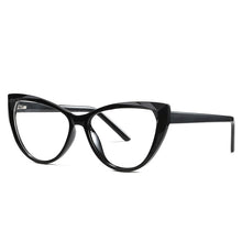 Load image into Gallery viewer, Cat Eye Anti-Blue Glasses Women Flat Lenses TR90 Clear Lens Eye Protection Myopia Prescription Optical Eyeglasses